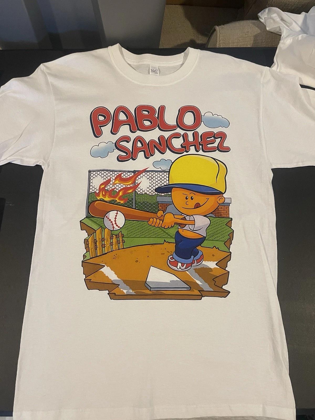 Pablo Sanchez T-Shirt Backyard Baseball Legend Tee Retro Gamer Shirt Unisex Gift L