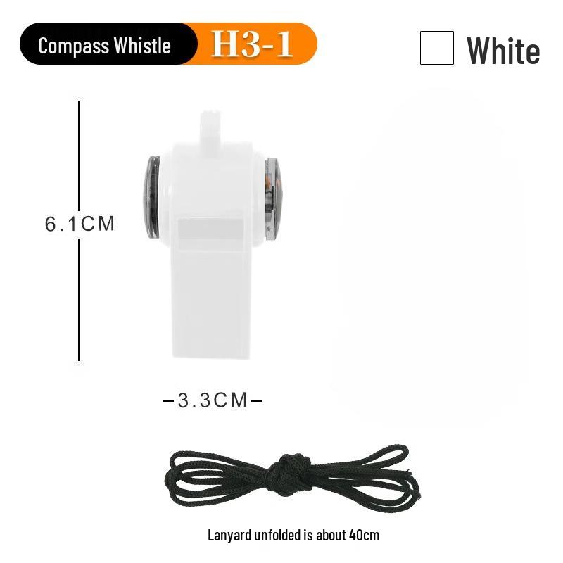 Brangdy 3-in-1 Whistle Compass Keychain