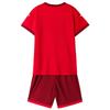 Kelme Jungen Fußballtrikot, Kinder T-Shirt und Hose Set, Fußball/Futsal Bekleidung (Rot, Größe 160cm)