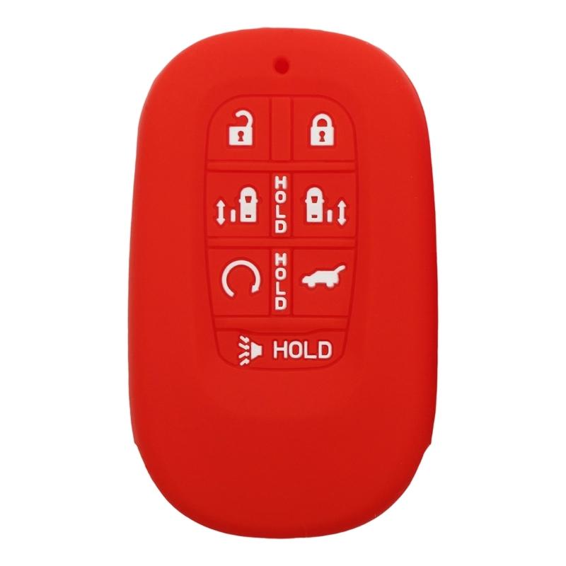 Key Fob Case Shell Cover For Remote 7+2 Button Designs Anti Shock Silicone Cover Non Slip Surfaces Universal Vehicle Fit
