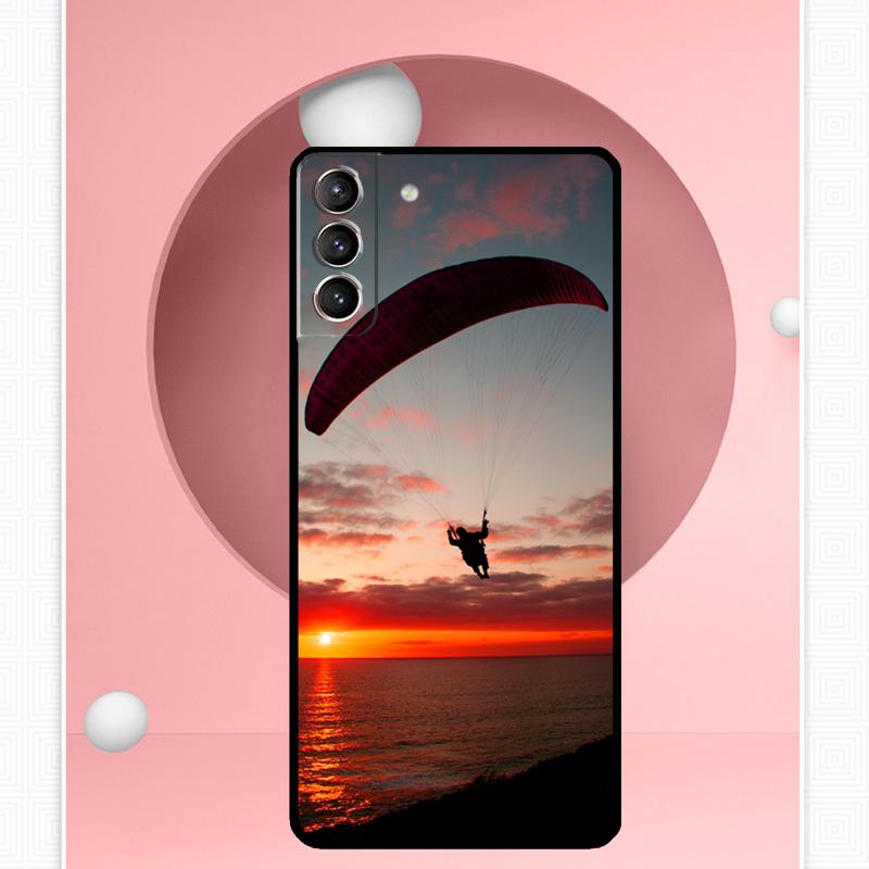 Paragliding Sport Case For Samsung Galaxy S25 Ultra S20 S21 S22 S23 S24 Plus S9 S10 S24 FE S25 FE Cover Funda