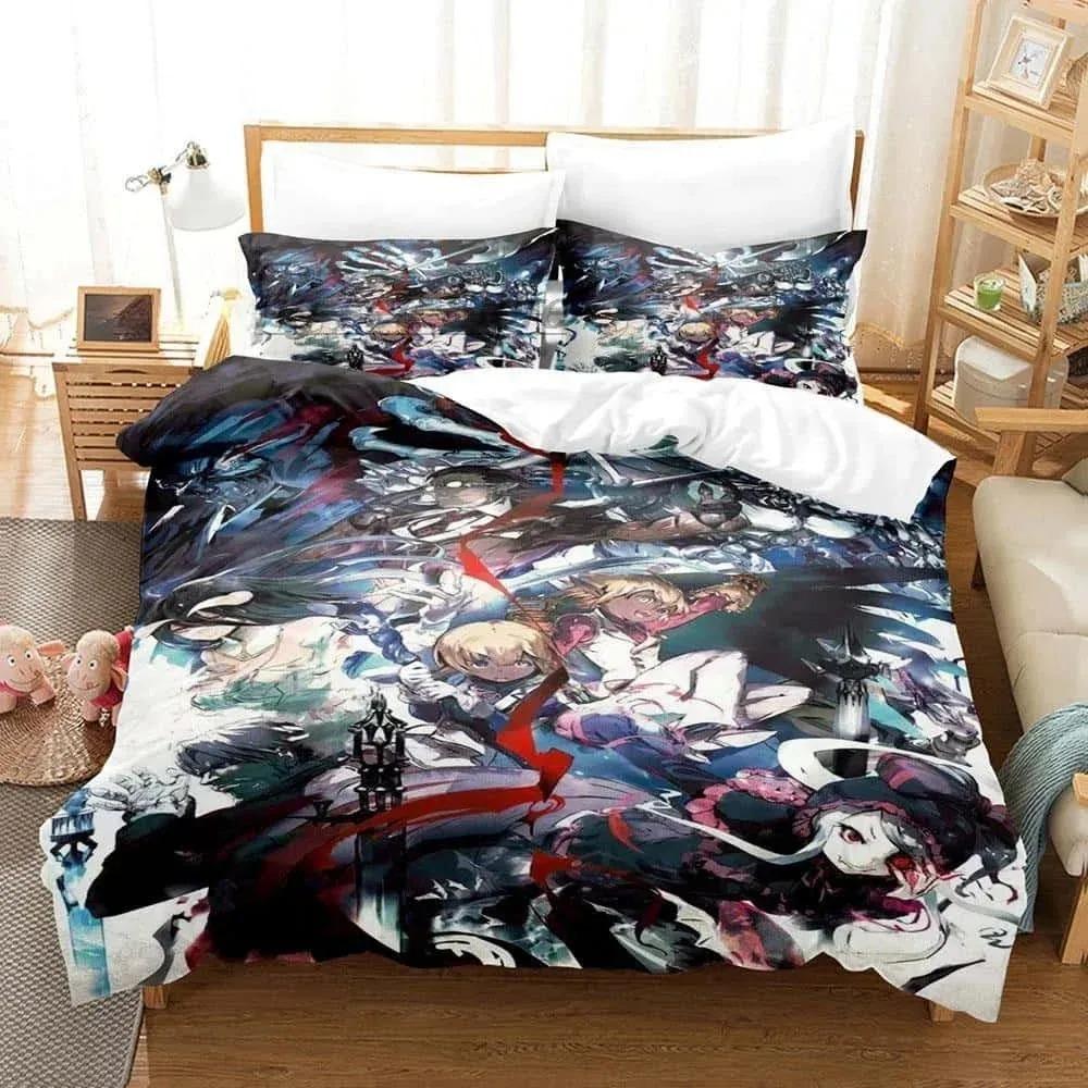 Mode 3D Druck Skelett Anime OVERLORD Bettwäsche Set Einzel Twin Full Queen King Size Bett Set Erwachsene Kind Schlafzimmer Bettbezug Sets