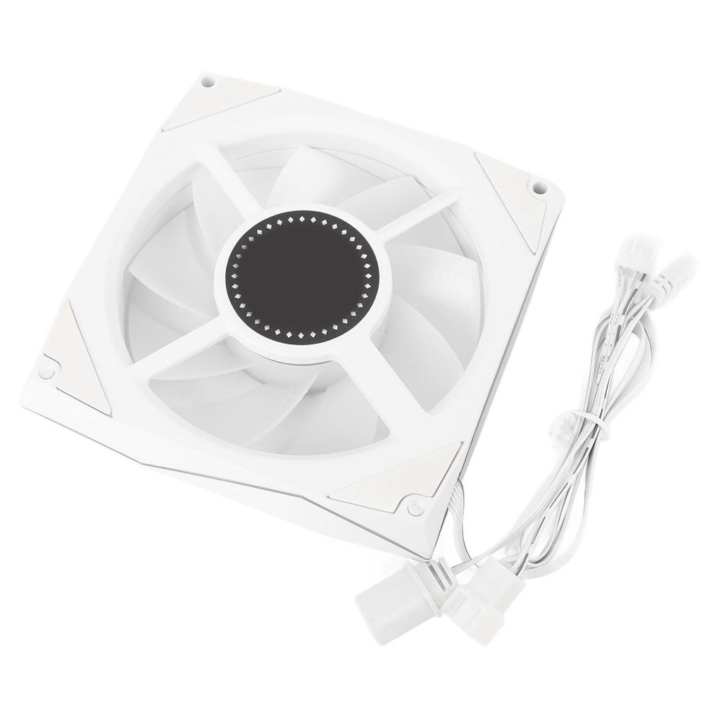 Ventilátor PC skříně s pozitivním lopatkováním 120 mm Nízká hlučnost 4pinový PWM 5V 3pinový ARGB 800 ot/min až 1800 ot/min Chladič CPU pro