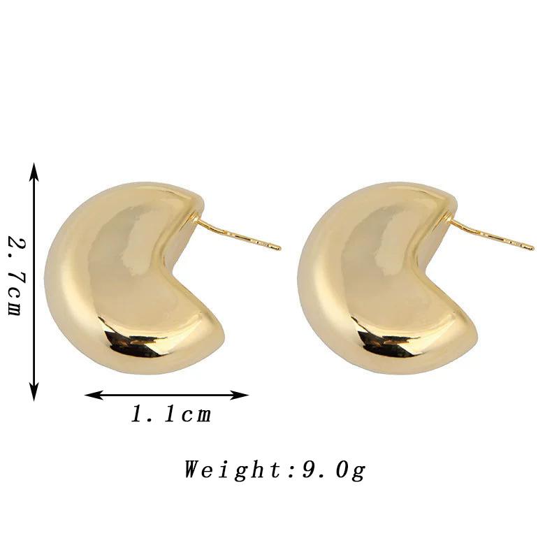 

Funny Creativity Geometric Personality Drop Earrings for Women Vintage Semicircle Sector Dangle Earrings Trendy Simple Zircon