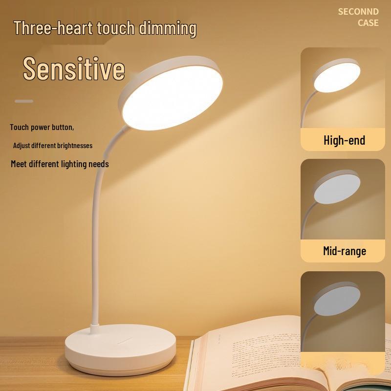 Wiederaufladbare Augenschutz-Studienlampe für Wohnheim und Schlafzimmer