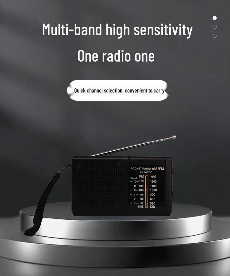 KK257 Portable AM/FM Two-Band Retro Wireless Radio