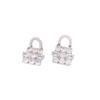Exquisite High-End Zirconia Bag Stud Earrings for Women - New Fashionable Design 2025