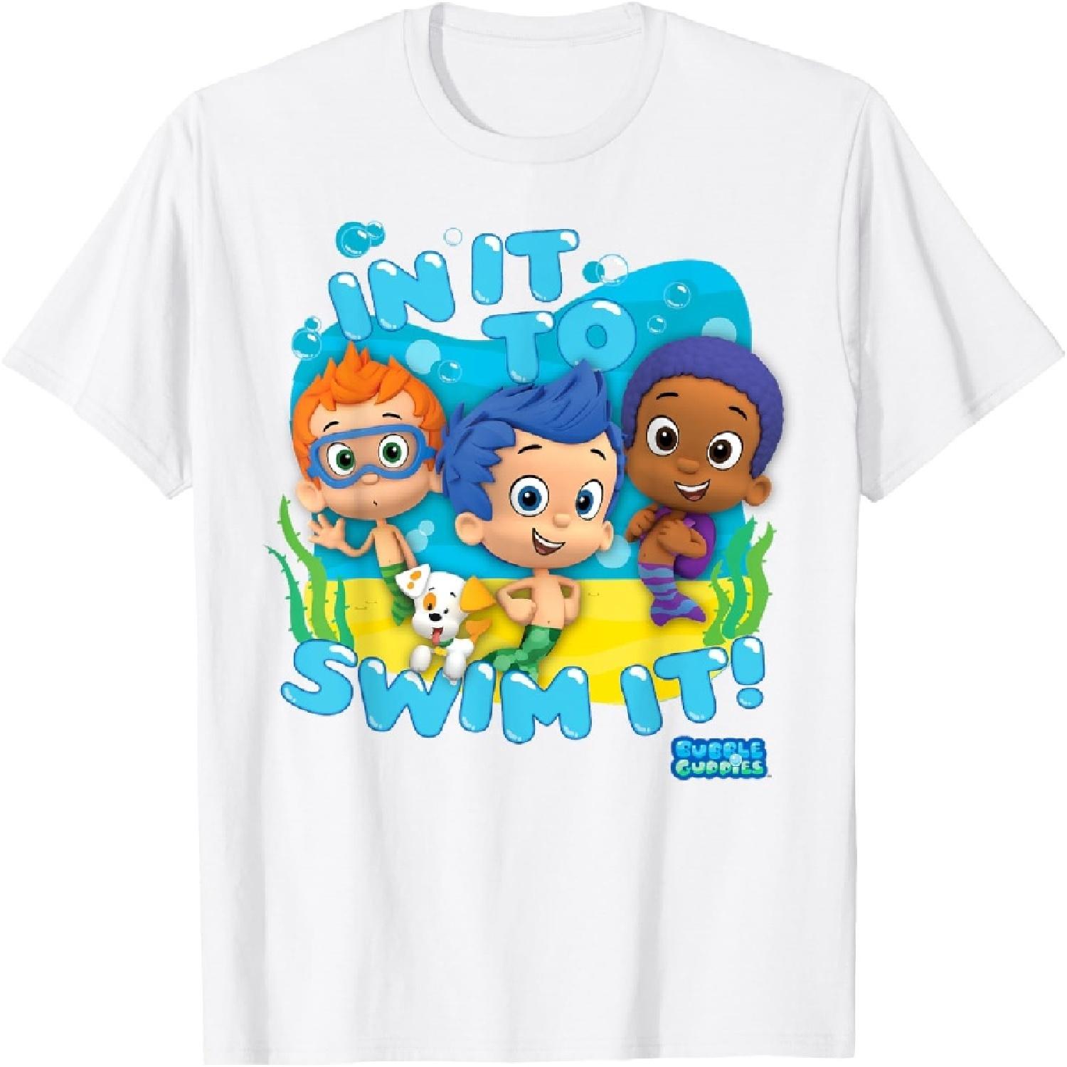 Bubble Guppies In It To Swim It Graphic T-Shirt T-Shirt S