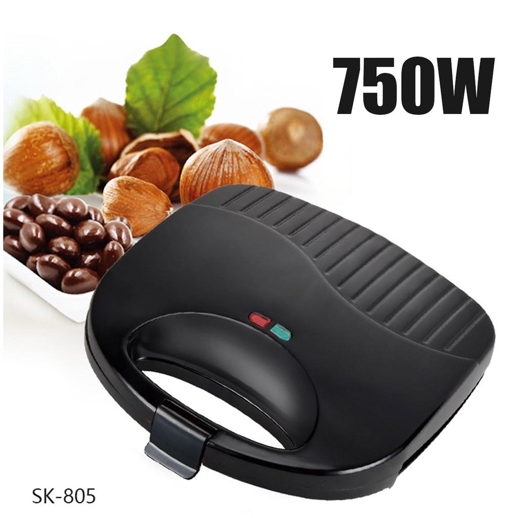 750W Sandwich Iron Toaster Baking Breakfast Pan Oven Mini Electric Walnut Cake Maker Automatic Nut Waffle Bread Machine