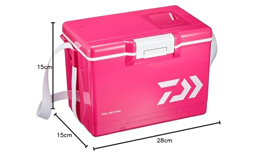 Daiwa Cool Line S800X Magenta Fishing Cooler Box, Small, 8 Liters, Styrofoam