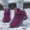 Autumn and winter new snow boots men and women middle-aged and elderly walking shoes high-top velvet cotton shoes couple cotton shoes