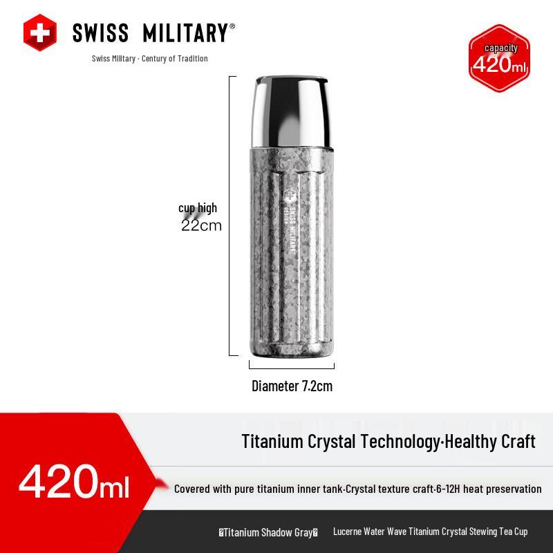 Swiss Military Lucerne 420ml Stainless Steel Stew Tea Cup