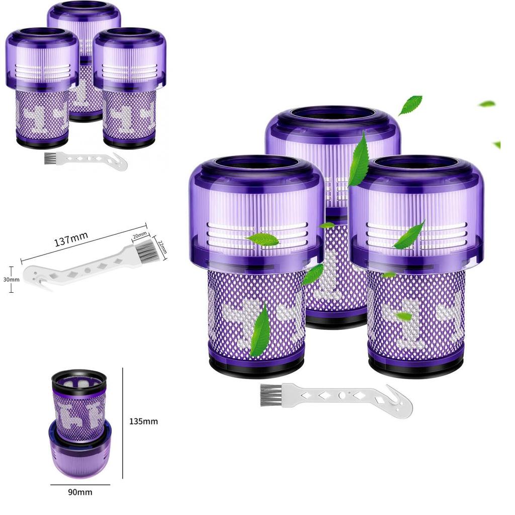 HEPA filtr kompatibilní s Dyson V10 pro V6 V8 V11 V12 V15 pro domácí použití Bílý