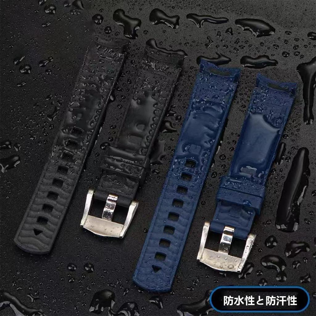 Watch Strap OMEGA Belt Watch Band Compatible with Omega Soft Silica Gel Silicone Rubber Belt Stainless Steel Buckle Durable Omega Seamaster Omega