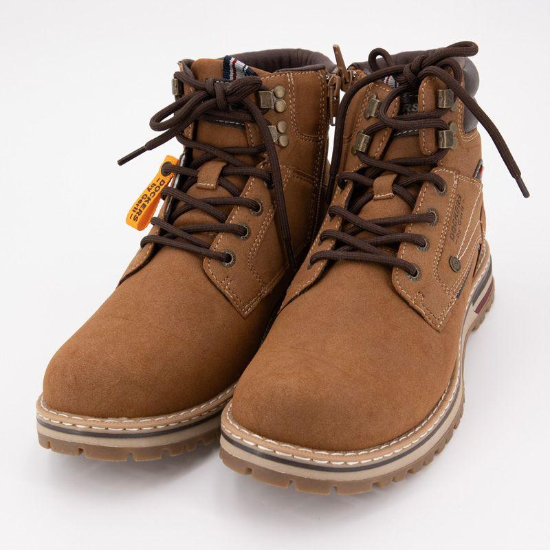 Bottines avec zip cognac avec lacets Homme DOCKERS BY GERLI