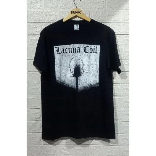 Unisex Short Sleeve Crew Neck Cotton T Shirt Lacuna Coil XXL