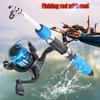 Fishing Rod and Spinning Reel Set Mini Children Carbon Fiber Rod Combo Carp Bass Rod Kit