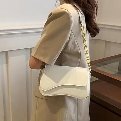 Bolsas Transversais de Couro Vintage para Mulheres Designer Feminina Pequena com Aba Bolsa de Ombro para Axila Bolsas de Mão e Carteiras CLE