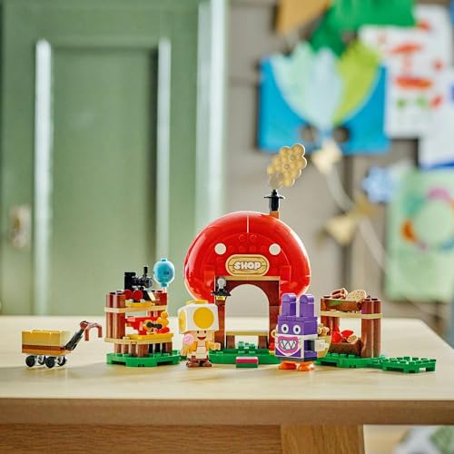 LEGO Super Mario Totten and Toad Shop Toys Present Birthday Block Christmas Boys Girls Children 7 Years Old 8 Years Old 9 Years Old Elementary School