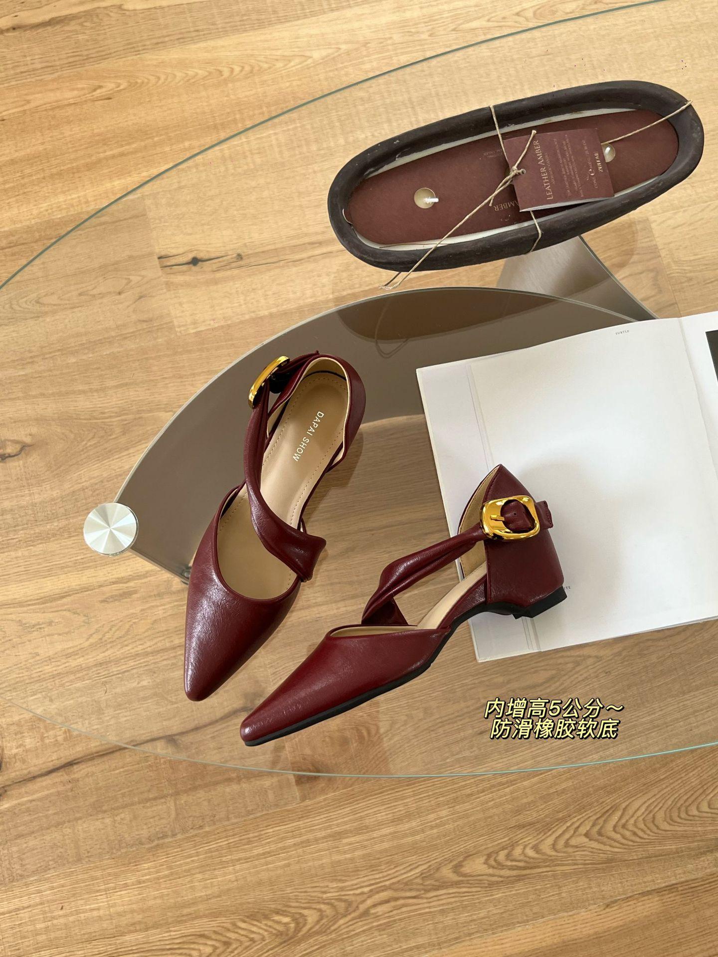 Women s Pointed Toe Platform Cut-Out Spring French Style Sandals - Perfect for Daily Wear 35