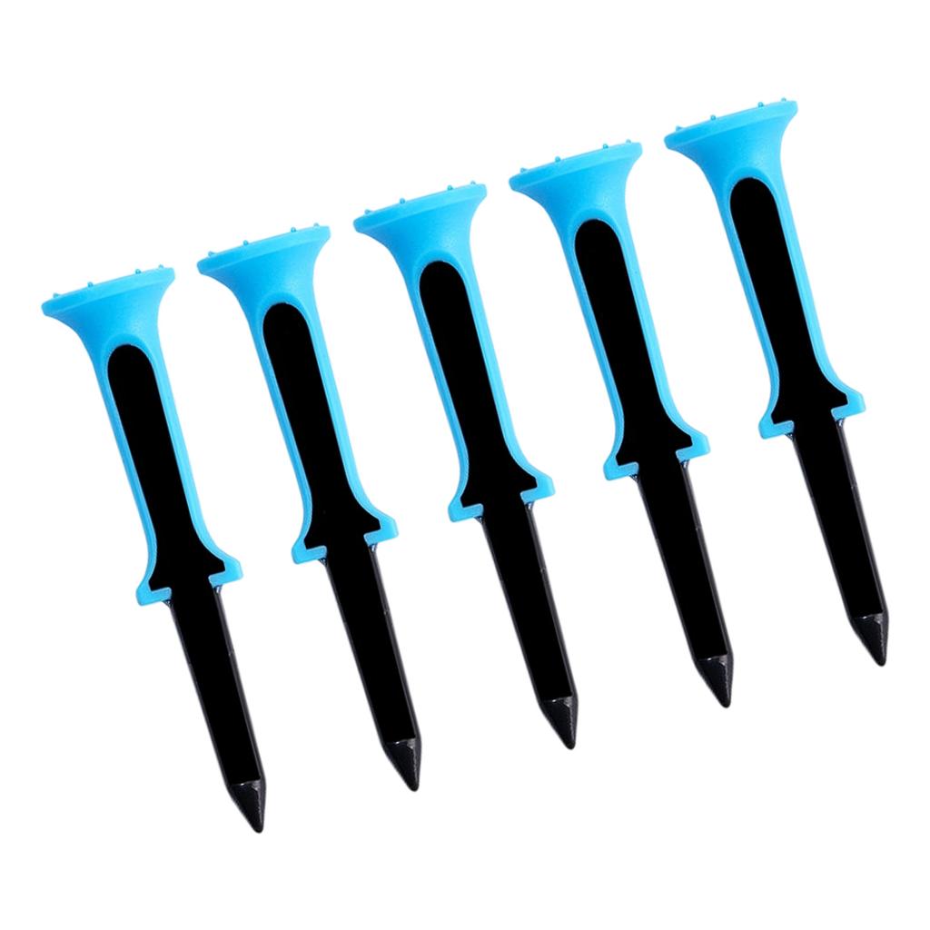 5lots Durability Fluorescent Golf Tees Heavy Type Reduces Friction Golf Tees for Improved Shots