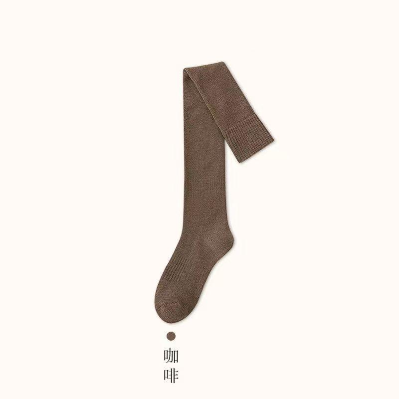 Knee Socks Women'S Autumn And Winter Japanese Jk High Tube Calf Stockings Thickened Terry Warm Long Socks Women'S Tide Wholesale