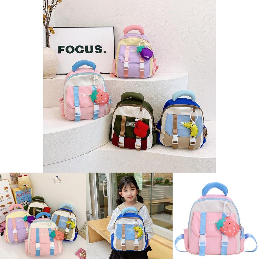 Trendy Cute Dual Shoulder Backpack For Boys And Girls In Bright Colors Perfect For School