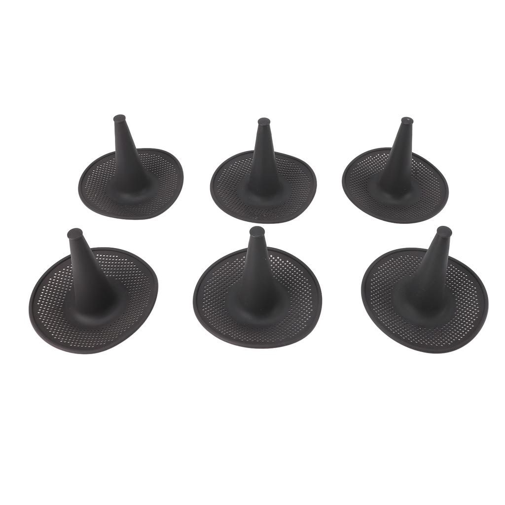 6pcs Hollow Cake Pan High Temperature Resistant Silicone Chimney Chiffon Cake Baking Mold for Kitche