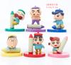 Crayon Shinchan Pvc Figurine Set For Cake Car And Desktop Decor Six Cute Models