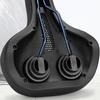 Black Cycle Saddle Textured Padded Bike Comfortable Fit Seat