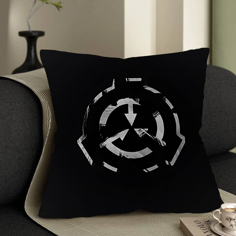 Popular Foundation Scp F-Foundation Pillow Covers Sofa Decorative Home Double-Sided Printing Short Plush Cute Cushion Cover