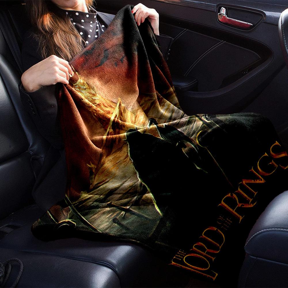 1pc The Lord of the Rings Flannel Blanket Soft Warm Throw for Home, Office, Travel, All-Season Cozy Bedding Gift L1378
