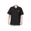 adidas Embroidered Striped Half-Button Polo Shirt Men Tops Black IA8163