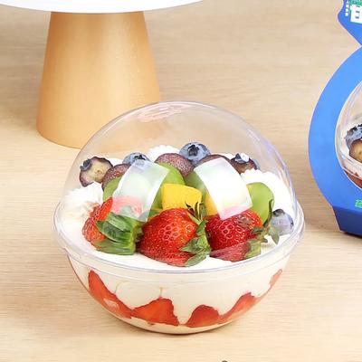 10pcs Transparent Cake Container Plastic Food Candy Dome Ball Shape Cake Box Lightweight Portable Safe Storage