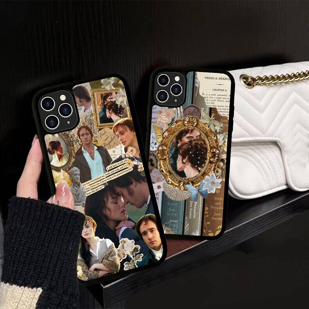 Pride And Prejudice Jane Austen For IPhone 17 16 15 14 13 Pro 12 11 Pro Max Hard PC+TPU Phone Cases Back Cover