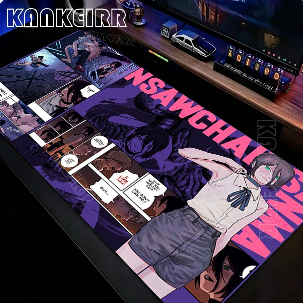 Kawaii Girls Anime Yoru Reze Mousepad Laptop NonSlip Mouse Pad Style Chainsaw Man Deskmat Office Keyboard Hd Print Desk Mat