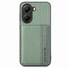 For Xiaomi Redmi Turbo 4 5G Case RFID Blocking Carbon Fiber Leather Phone Back Cover with Card Holder