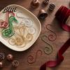 Small Item Hanging Hooks 20 Pcs Christmas S-Shaped Ornament Hooks, Metal Wire Hanger Curved S Shape for Xmas Tree Ornaments, Crafts, Balls,