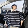 MEDE Men's Striped Polo Short Sleeve T-Shirt