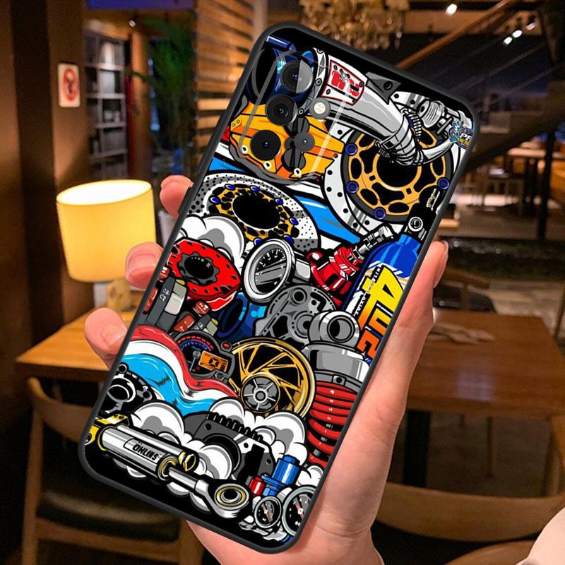 Automobile Spare Parts Car Engine Case For Samsung Galaxy A54 A34 A14 A51 A71 A50 A70 A12 A22 A32 A52 A53 A33 A13 Back Cover