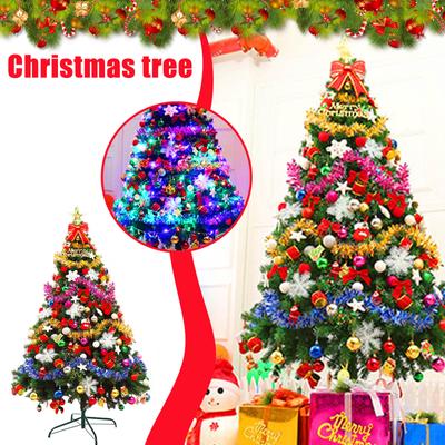 Faltbarer Weihnachtsbaum mit mehreren Dekorationen für Kinder, Dekoration für drinnen und draußen, für Weihnachtsfeiern, Garten und Zuhause, leicht zusammenzubauen