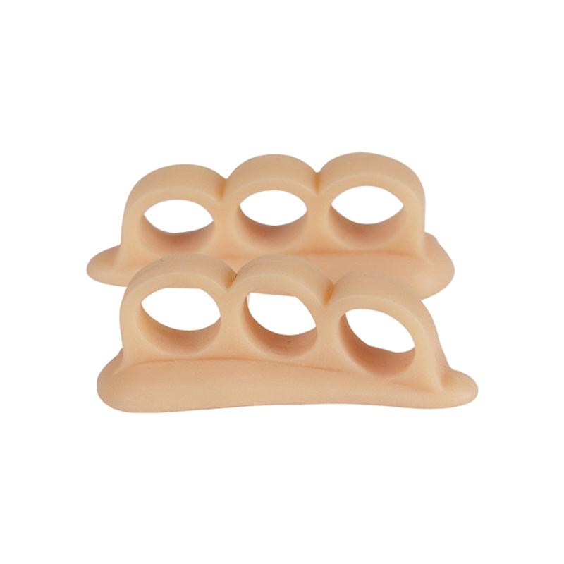 

Three Holes Silicone Bunion Foot Care Straightener Orthopedic Toe Separators Finger Correction Spreader Protector Pad