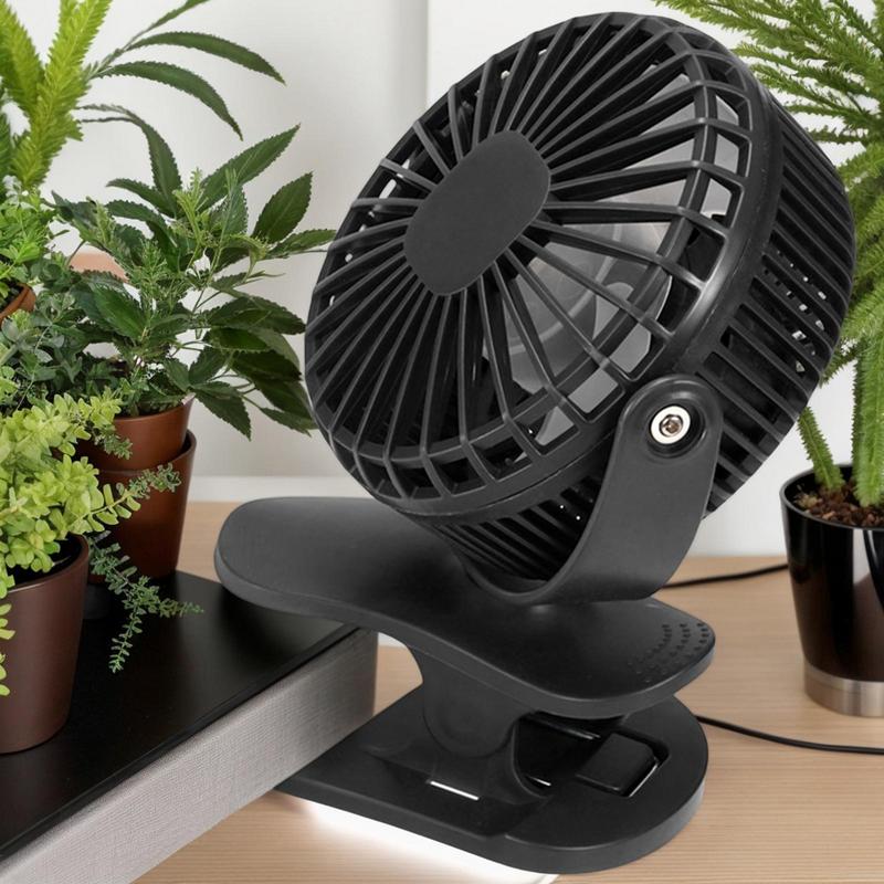 Small Fan Clip & Desk Fan Foldable Rotating Cooling Device With Long Battery Life For Indoor Outdoor Offices Home Family Friends