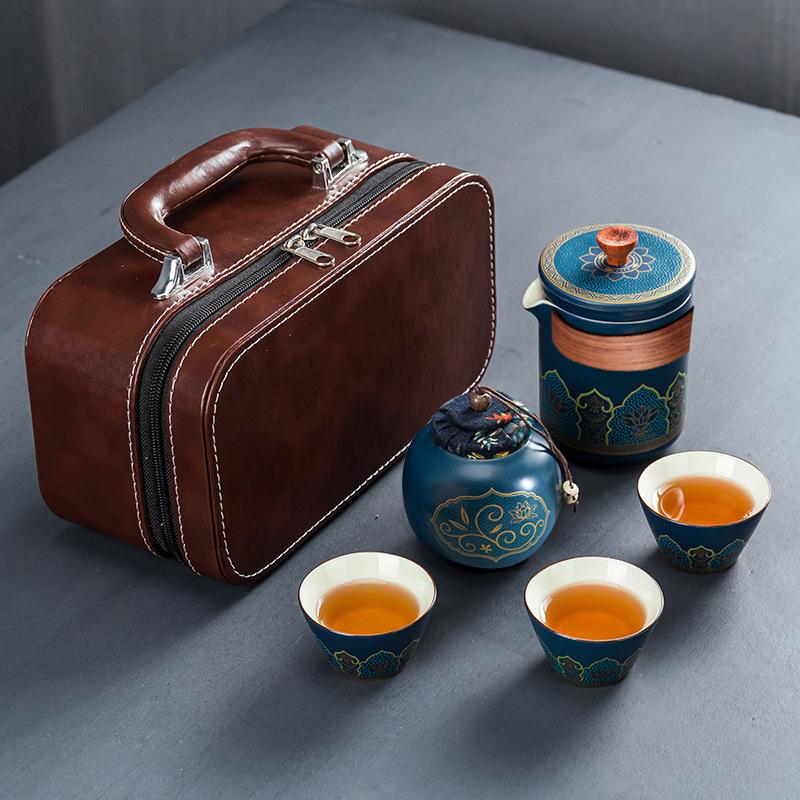 Creative Travel Tea Set Retro Express Cup Outdoor Portable Office Gift Gift
