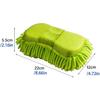 Microfiber Car Wash Sponge-Non-Scratch Wash Mitt-Two Sided Chenille Microfiber Washing Sponge-Mitt For Cars, Trucks, SUVs, Boats(2 Pack Green)