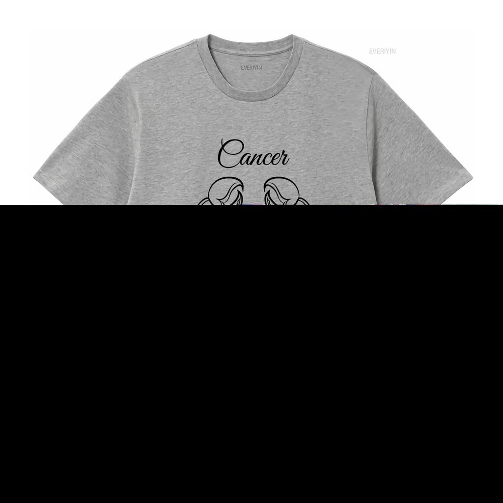 Cancer Zodiac Horoscope Ladies T Shirt Astrology Birthday Ideas Womens vintage Washed Top For Everyday Wear Casual homme