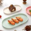 Nordic Decor Itemative Tray Stackable Oval Tray Food Fruits Jewelry Plate Storage Tray Breakfast Dinner Tray Kitchen Accessories