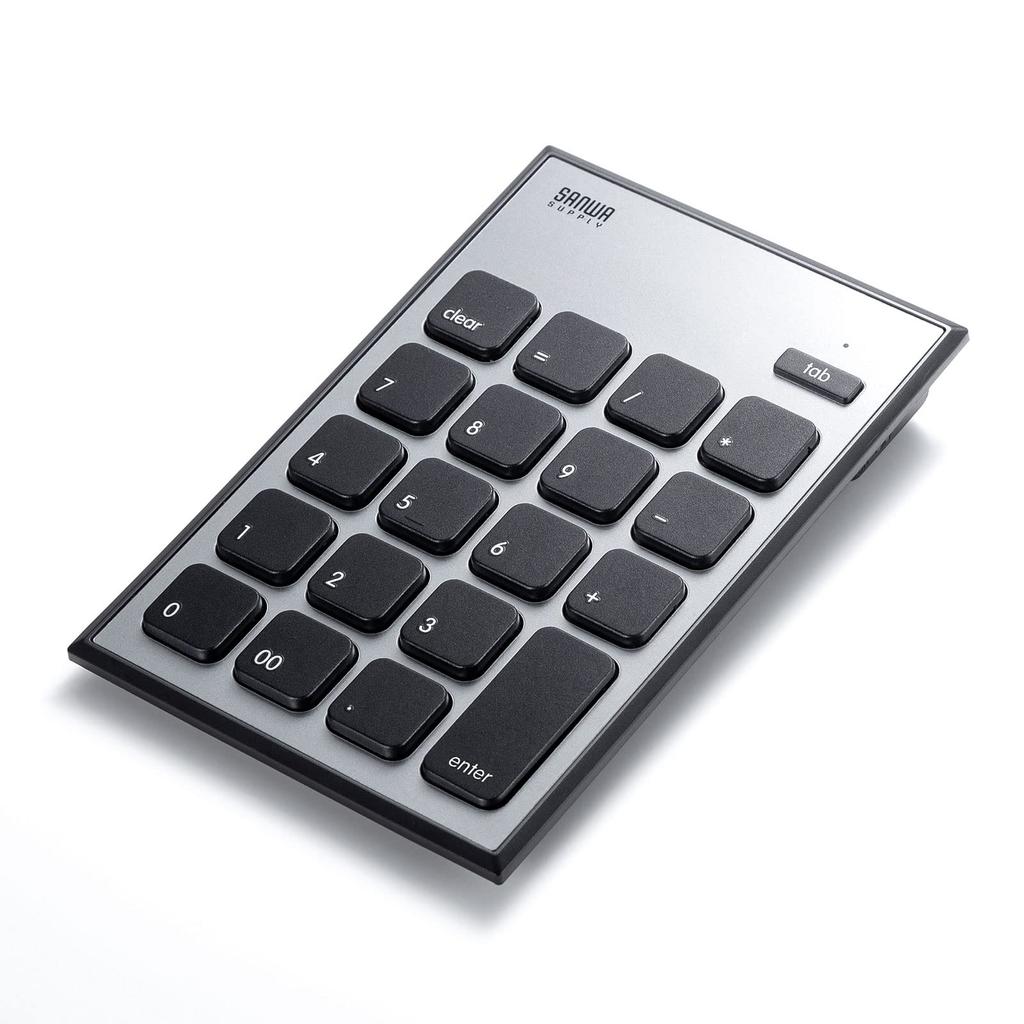 Sanwa Supply NT-MBT23BK Bluetooth Numeric Keypad for Mac