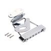 6 Strings Guitar Tailpiece Bridge for Archtop Replacement, Chrome