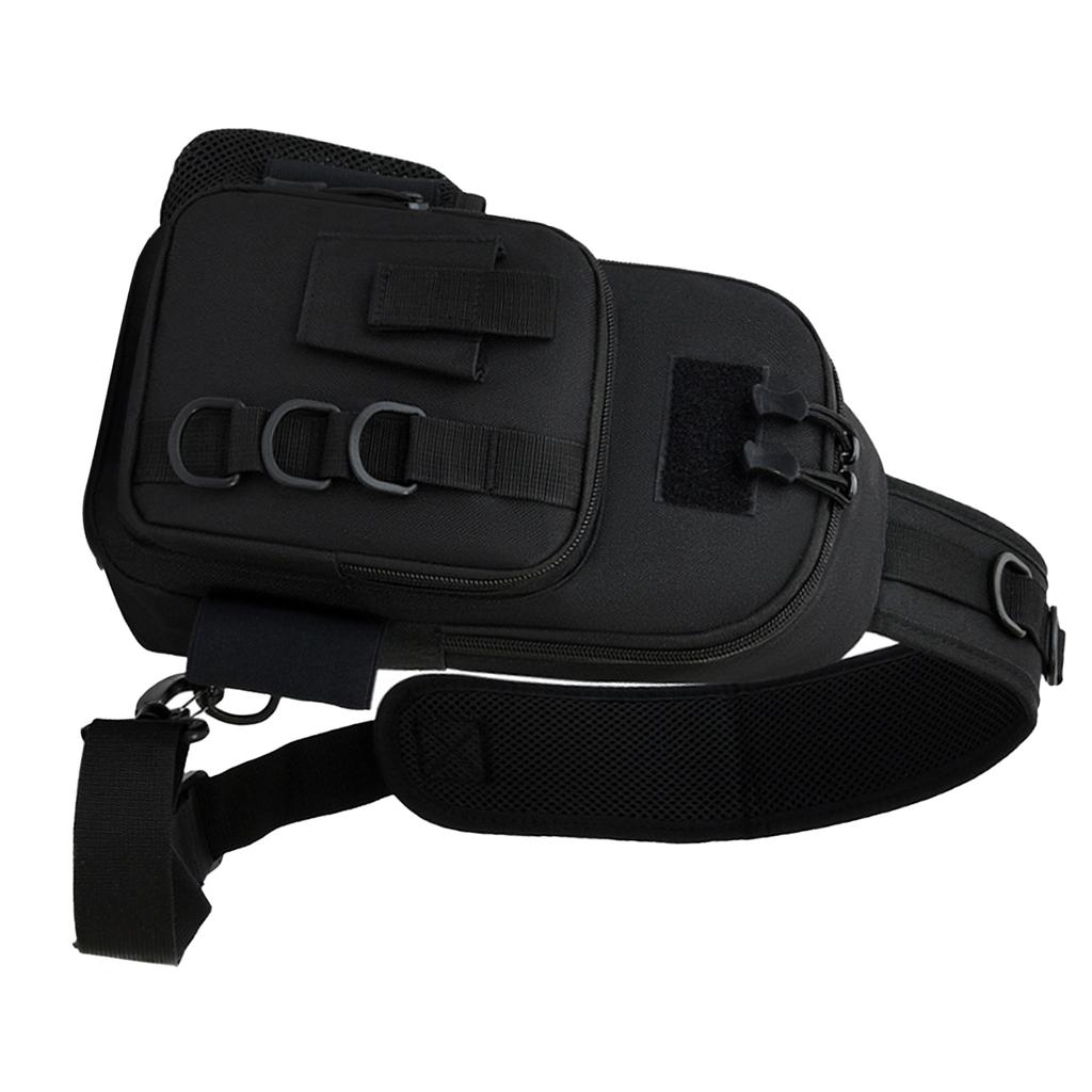 Fishing Sling Bag for Men Oxford Cloth Water Proof Waist Chest Shoulder Pack Sling Fishing Backpack for Outdoor Camping